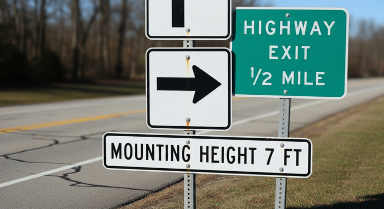 MUTCD Sign Mounting Heights and Lateral Offset Standards